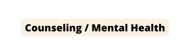 Counseling Mental Health